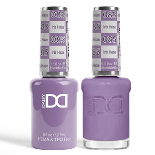 DND HEMA & TPO Free Gel Nail Polish Duo - 085 - Iris Haze - Purple Colors - 0.5 oz