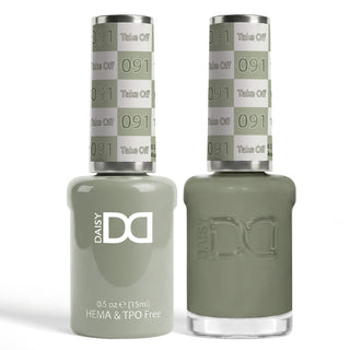 DND HEMA & TPO Free Gel Nail Polish Duo - 091 - Take Off - Green Colors - 0.5 oz