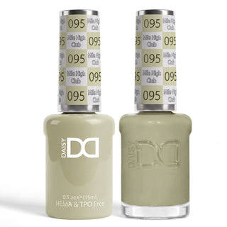 DND HEMA & TPO Free Gel Nail Polish Duo - 095 - Mile High Club - White Colors - 0.5 oz