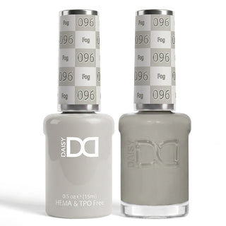 DND HEMA & TPO Free Gel Nail Polish Duo - 096 - Fog - Gray Colors - 0.5 oz