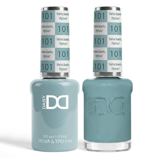 DND HEMA & TPO Free Gel Nail Polish Duo - 101 - We're Soarin', Flyinnn' - Blue Colors - 0.5 oz
