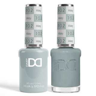 DND HEMA & TPO Free Gel Nail Polish Duo - 102 - Misty - Blue Colors - 0.5 oz