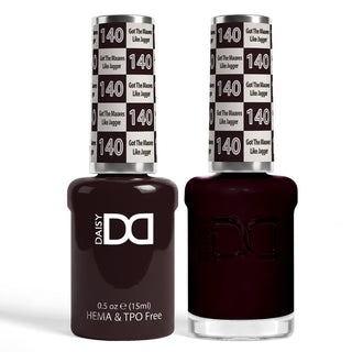 DND HEMA & TPO Free Gel Nail Polish Duo - 140 - Got The Mauves Like Jagger - Purple Colors - 0.5 oz
