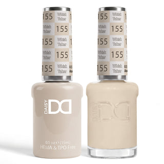 DND HEMA & TPO Free Gel Nail Polish Duo - 155 - Whisk Taker - Beige Colors - 0.5 oz