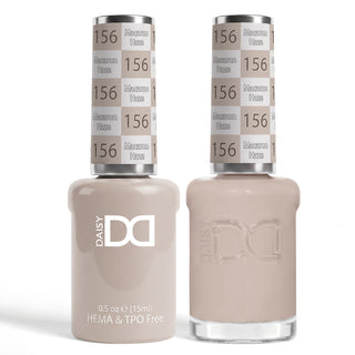 DND HEMA & TPO Free Gel Nail Polish Duo - 156 - Macaron Haze - Gray Colors - 0.5 oz