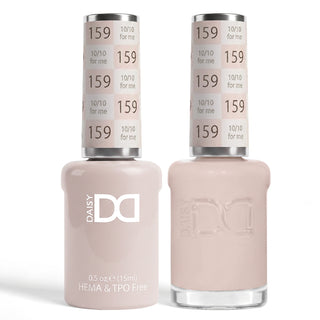 DND HEMA & TPO Free Gel Nail Polish Duo - 159 - 10/10 For Me - Pink Colors - 0.5 oz