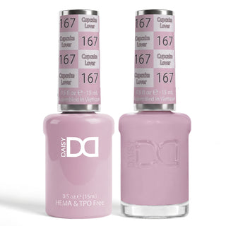 DND HEMA & TPO Free Gel Nail Polish Duo - 167 - Cupcake Lover - Purple Colors - 0.5 oz