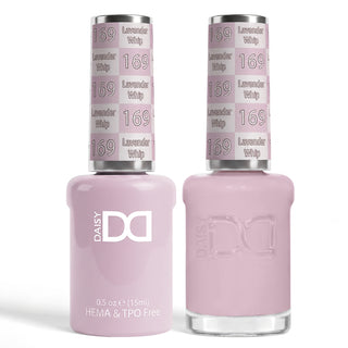 DND HEMA & TPO Free Gel Nail Polish Duo - 169 - Lavender Whip - Purple Colors - 0.5 oz