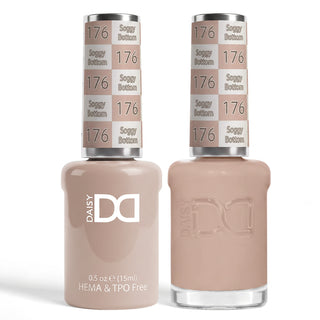 DND HEMA & TPO Free Gel Nail Polish Duo - 176 - Soggy Bottom - Brown Colors - 0.5 oz