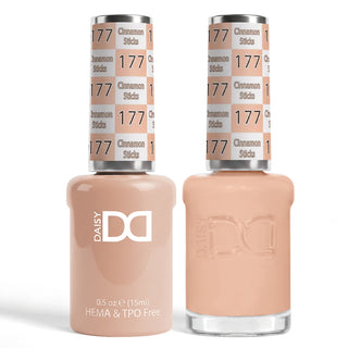 DND HEMA & TPO Free Gel Nail Polish Duo - 177 - Cinnamon Sticks - Orange Colors - 0.5 oz
