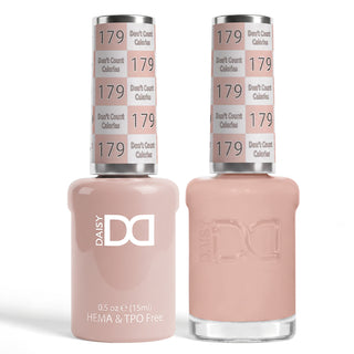 DND HEMA & TPO Free Gel Nail Polish Duo - 179 - Don't Count Calories - Pink Colors - 0.5 oz