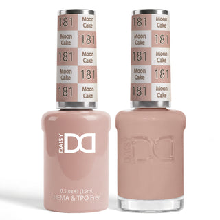 DND HEMA & TPO Free Gel Nail Polish Duo - 181 - Moon Cake - Brown Colors - 0.5 oz