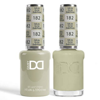 DND HEMA & TPO Free Gel Nail Polish Duo - 182 - Call Me On My Shell Phone - Green Colors - 0.5 oz