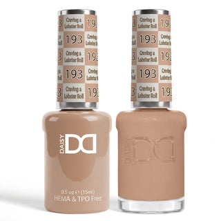 DND HEMA & TPO Free Gel Nail Polish Duo - 193 - Craving A Lobster Roll - Brown Colors - 0.5 oz