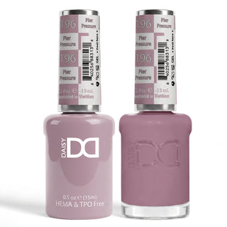 DND HEMA & TPO Free Gel Nail Polish Duo - 196 - Pier Pressure - Purple Colors - 0.5 oz