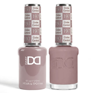 DND HEMA & TPO Free Gel Nail Polish Duo - 197 - Cruise Control - Purple Colors - 0.5 oz