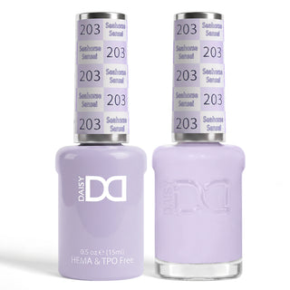DND HEMA & TPO Free Gel Nail Polish Duo - 203 - Seahorse Sensei - Purple Colors - 0.5 oz