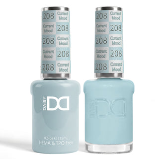 DND HEMA & TPO Free Gel Nail Polish Duo - 208 - Current Mood - Blue Colors - 0.5 oz