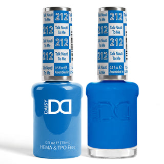 DND HEMA & TPO Free Gel Nail Polish Duo - 212 - Talk Nauti To Me - Blue Colors - 0.5 oz
