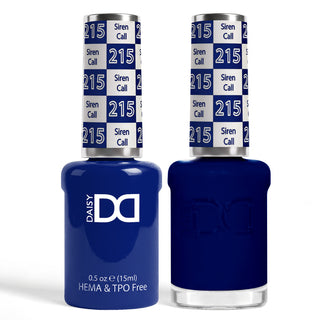 DND HEMA & TPO Free Gel Nail Polish Duo - 215 - Siren Call - Blue Colors - 0.5 oz