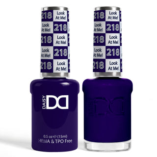 DND HEMA & TPO Free Gel Nail Polish Duo - 218 - Look At Me! - Purple Colors - 0.5 oz
