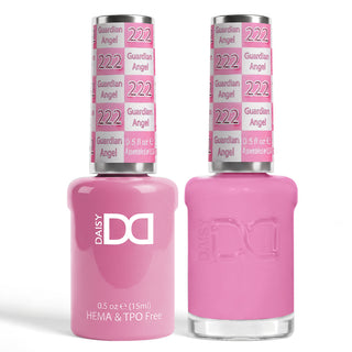 DND HEMA & TPO Free Gel Nail Polish Duo - 222 - Guardian Angel - Pink Colors - 0.5 oz