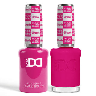 DND HEMA & TPO Free Gel Nail Polish Duo - 223 - Girlcode - Pink Colors - 0.5 oz
