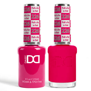 DND HEMA & TPO Free Gel Nail Polish Duo - 226 - Pull U For A Chat - Pink Colors - 0.5 oz