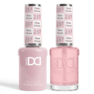 DND HEMA & TPO Free Gel Nail Polish Duo - 237 - Pillow Princess - Pink Colors - 0.5 oz