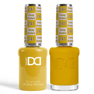 DND HEMA & TPO Free Gel Nail Polish Duo - 241 - Honey Mustard - Yellow Colors - 0.5 oz