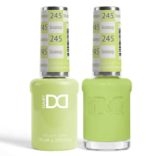 DND HEMA & TPO Free Gel Nail Polish Duo - 245 - Soursop - Green Colors - 0.5 oz