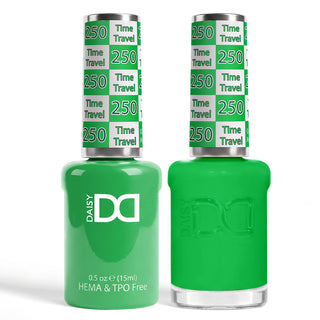 DND HEMA & TPO Free Gel Nail Polish Duo - 250 - Time Travel - Green Colors - 0.5 oz