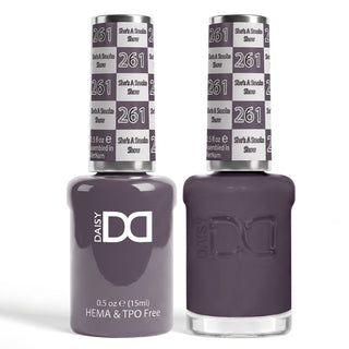 DND HEMA & TPO Free Gel Nail Polish Duo - 261 - She's A Smoke Show - Purple Colors - 0.5 oz
