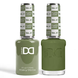 DND HEMA & TPO Free Gel Nail Polish Duo - 267 - Hmm...6,7 - Green Colors - 0.5 oz