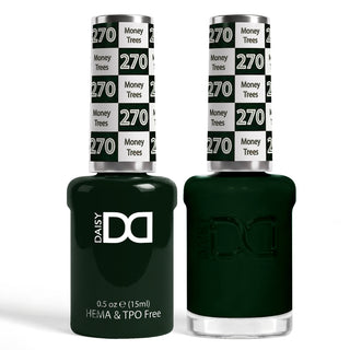 DND HEMA & TPO Free Gel Nail Polish Duo - 270 - Money Trees - Green Colors - 0.5 oz
