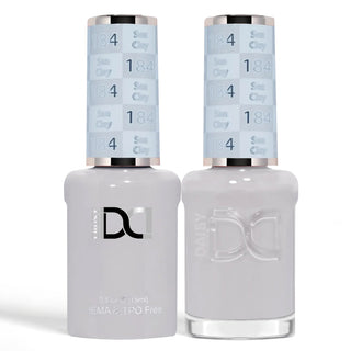 DND HEMA & TPO Free Gel Nail Polish Duo - 184 - Sea Clay - Gray Colors - 0.5 oz