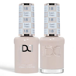 DND HEMA & TPO Free Gel Nail Polish Duo - 187 - Beach, Please - Brown Colors - 0.5 oz