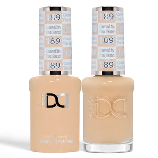 DND HEMA & TPO Free Gel Nail Polish Duo - 189 - Camel In The Sand - Brown Colors - 0.5 oz