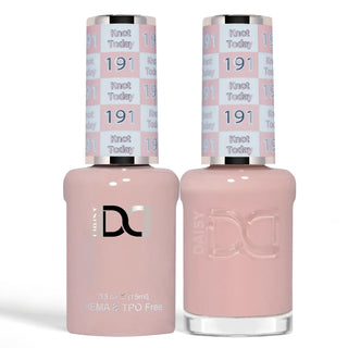 DND HEMA & TPO Free Gel Nail Polish Duo - 191 - Knot Today - Brown Colors - 0.5 oz