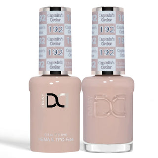 DND HEMA & TPO Free Gel Nail Polish Duo - 192 - Captain's Order - Brown Colors - 0.5 oz