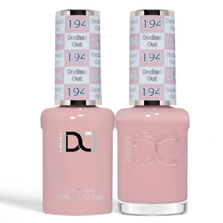 DND HEMA & TPO Free Gel Nail Polish Duo - 194 - Decked Out - Brown Colors - 0.5 oz