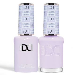 DND HEMA & TPO Free Gel Nail Polish Duo - 201 - Gone With The Wind - Purple Colors - 0.5 oz