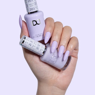 DND HEMA & TPO Free Gel Nail Polish Duo - 203 - Seahorse Sensei - Purple Colors - 0.5 oz
