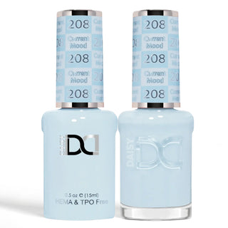 DND HEMA & TPO Free Gel Nail Polish Duo - 208 - Current Mood - Blue Colors - 0.5 oz