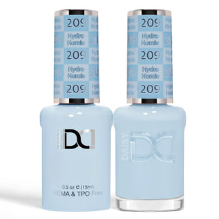 DND HEMA & TPO Free Gel Nail Polish Duo - 209 - Hydro Homie - Blue Colors - 0.5 oz