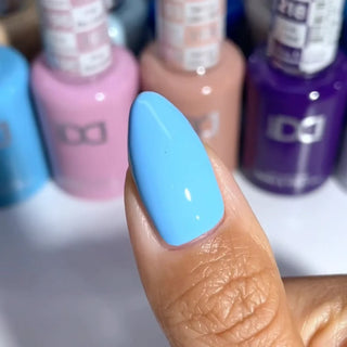 DND HEMA & TPO Free Gel Nail Polish Duo - 211 - Squirtle - Blue Colors - 0.5 oz