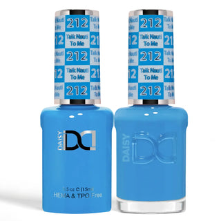 DND HEMA & TPO Free Gel Nail Polish Duo - 212 - Talk Nauti To Me - Blue Colors - 0.5 oz