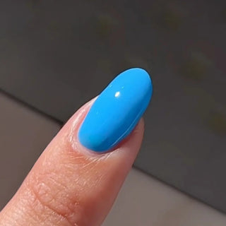 DND HEMA & TPO Free Gel Nail Polish Duo - 212 - Talk Nauti To Me - Blue Colors - 0.5 oz
