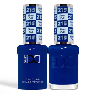DND HEMA & TPO Free Gel Nail Polish Duo - 215 - Siren Call - Blue Colors - 0.5 oz