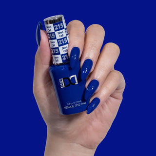 DND HEMA & TPO Free Gel Nail Polish Duo - 215 - Siren Call - Blue Colors - 0.5 oz